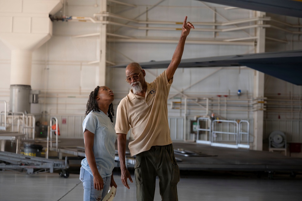 Tuskegee Airmen Aerospace Camp participates in 507th ARW static tour