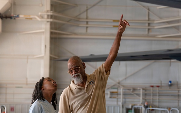 Tuskegee Airmen Aerospace Camp participates in 507th ARW static tour