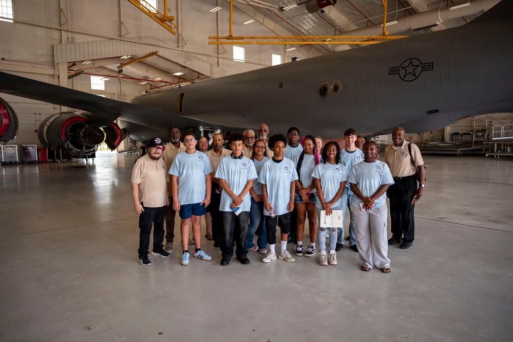 Tuskegee Airmen Aerospace Camp participates in 507th ARW static tour