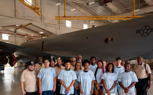 Tuskegee Airmen Aerospace Camp participates in 507th ARW static tour