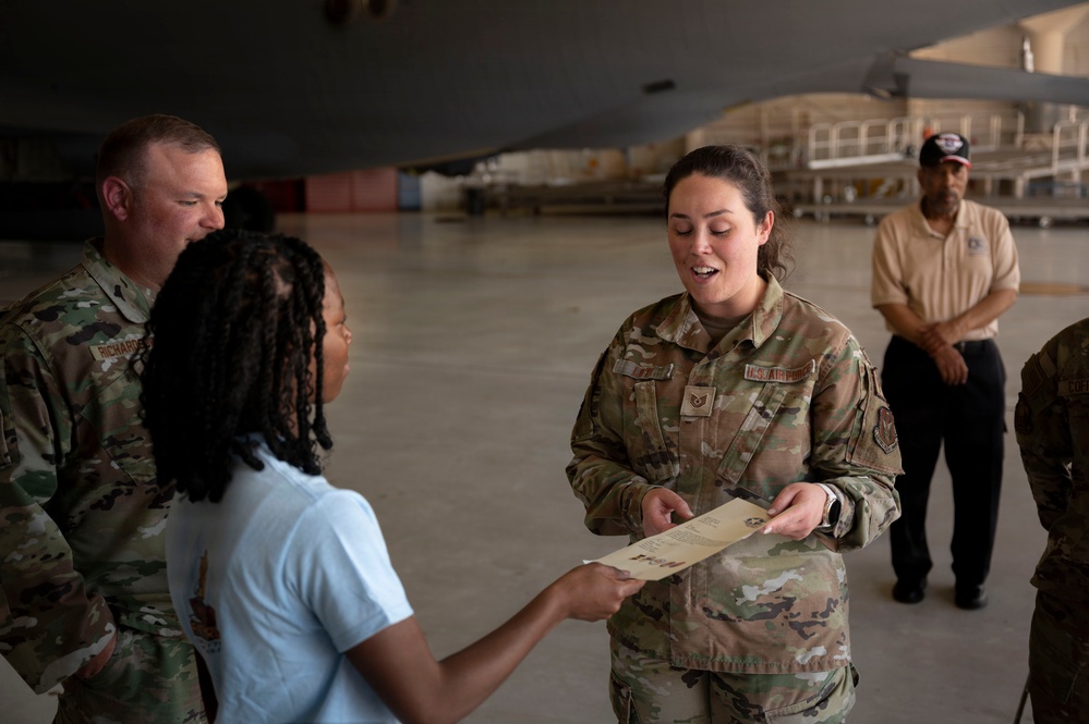 Tuskegee Airmen Aerospace Camp participates in 507th ARW static tour