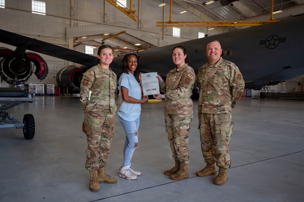 Tuskegee Airmen Aerospace Camp participates in 507th ARW static tour