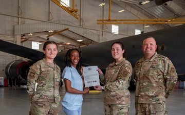 Tuskegee Airmen Aerospace Camp participates in 507th ARW static tour