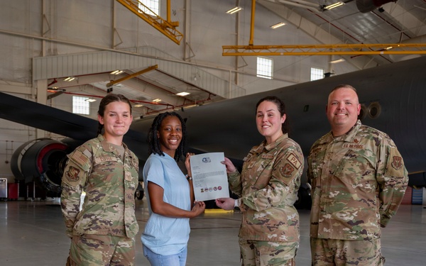 Tuskegee Airmen Aerospace Camp participates in 507th ARW static tour