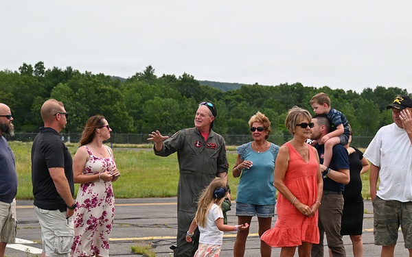 104th Fighter Wing Celebrates Flight Surgeon's Fifteen Years of Service with Fini Flight