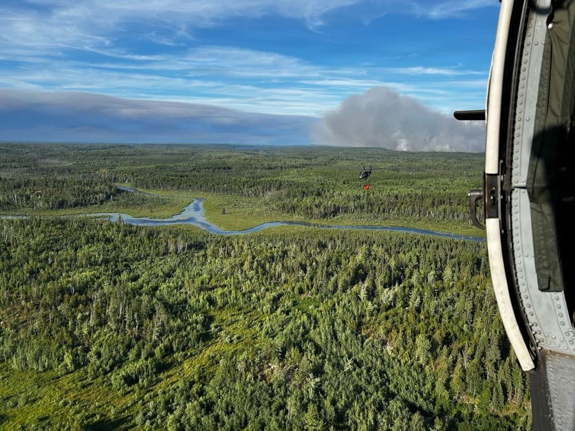 Minnesota National Guard supports aerial wildfire suppression operations in Northern Minnesota