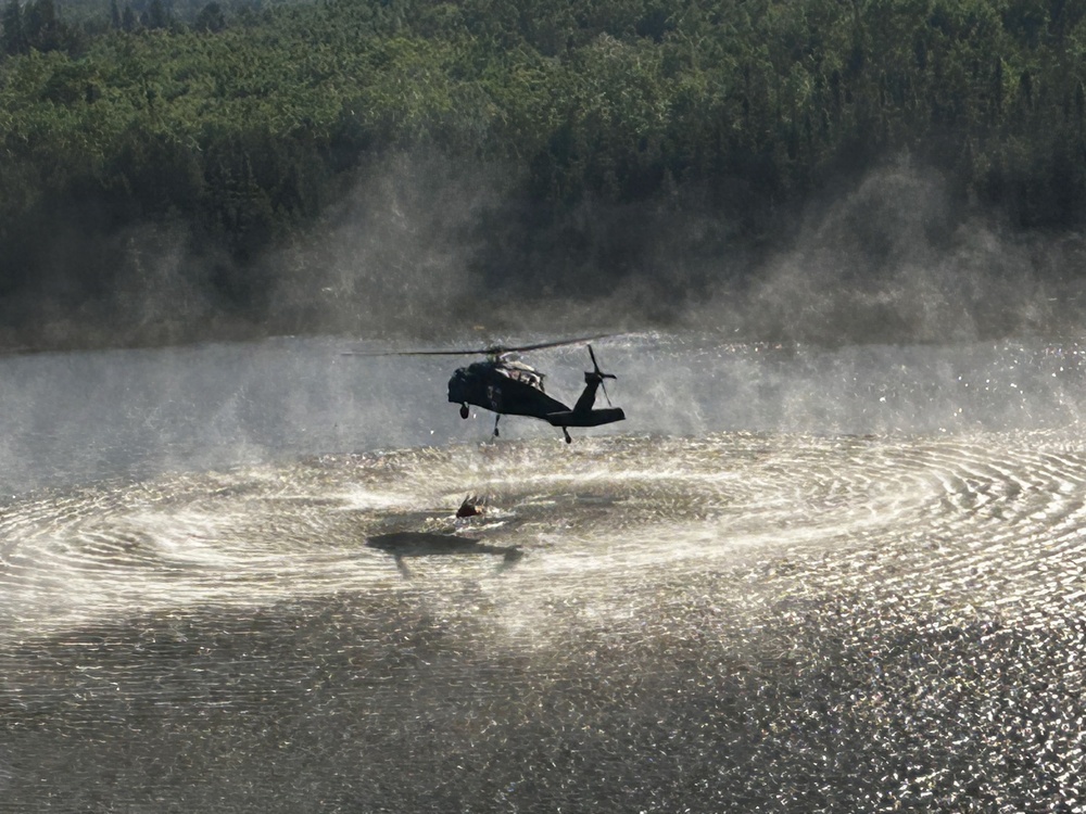 Minnesota National Guard supports aerial wildfire suppression operations in Northern Minnesota