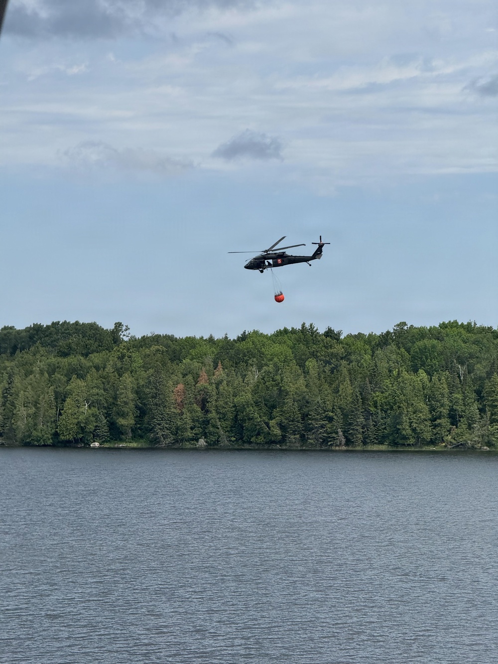 Minnesota National Guard supports aerial wildfire suppression operations in Northern Minnesota