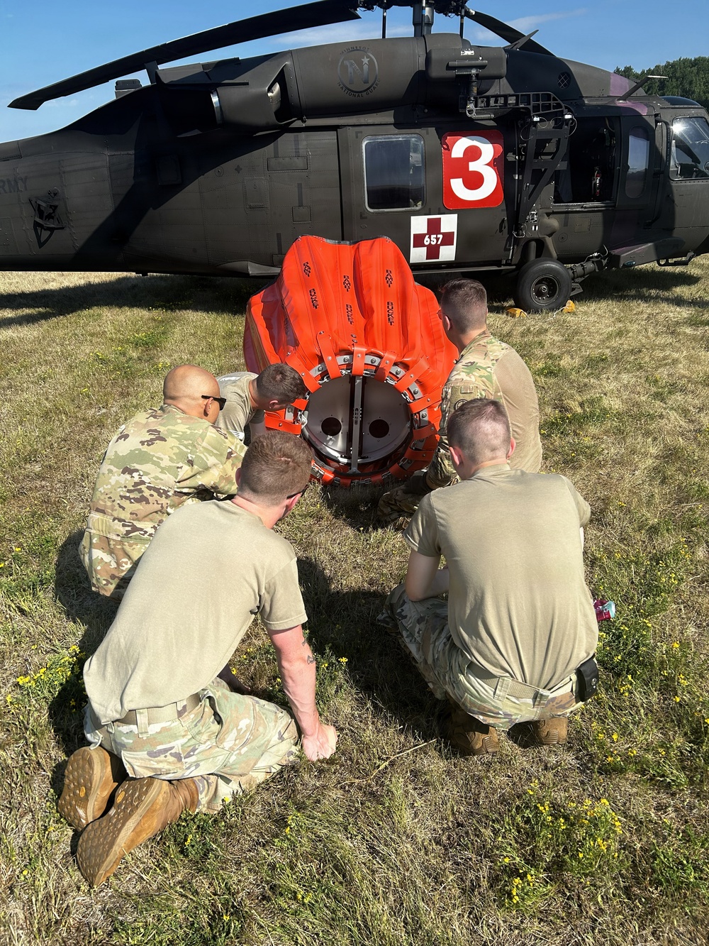 Minnesota National Guard supports aerial wildfire suppression operations in Northern Minnesota