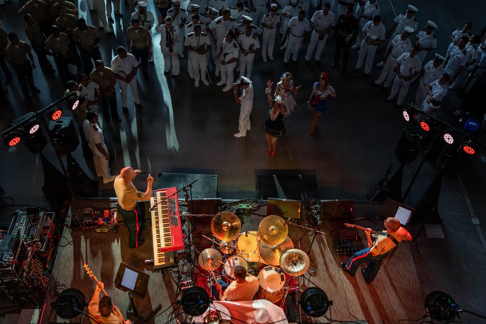 Marine Forces Reserve Band Performs at the World War II Museum During Sail 250