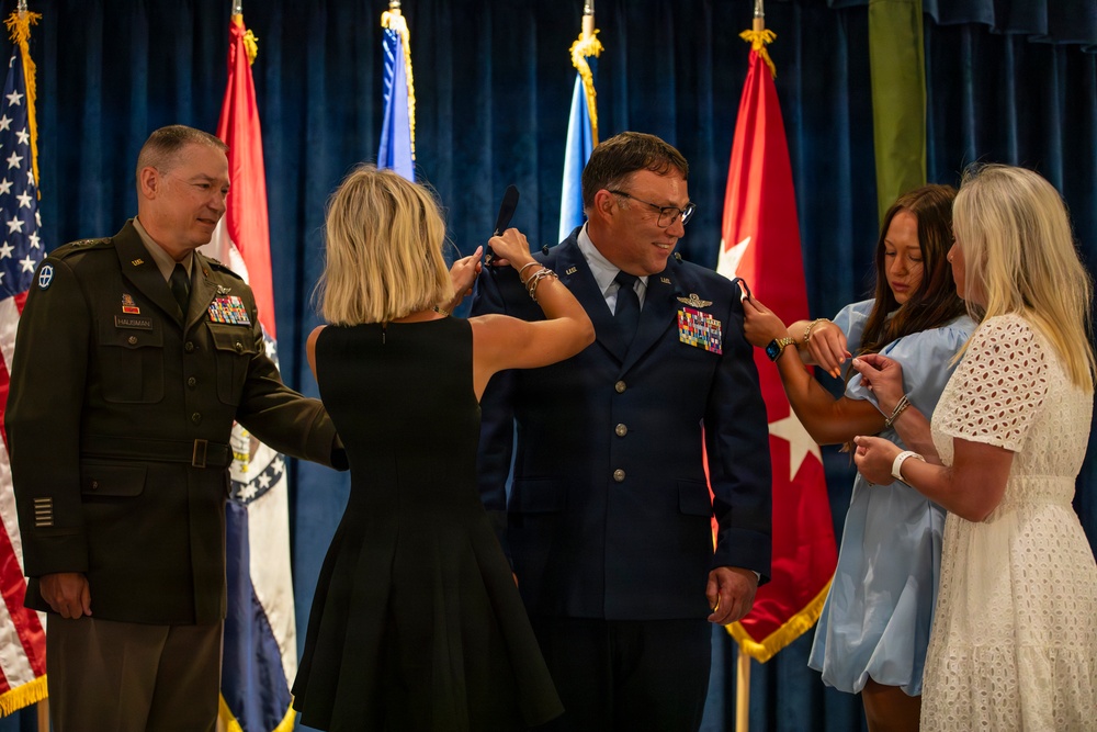 Col. Jared Kennish is promoted to brigadier general and assume command of the Missouri Air National Guard