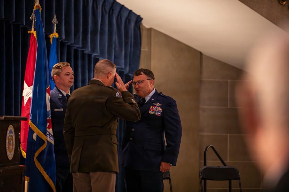 Col. Jared Kennish is promoted to brigadier general and assume command of the Missouri Air National Guard