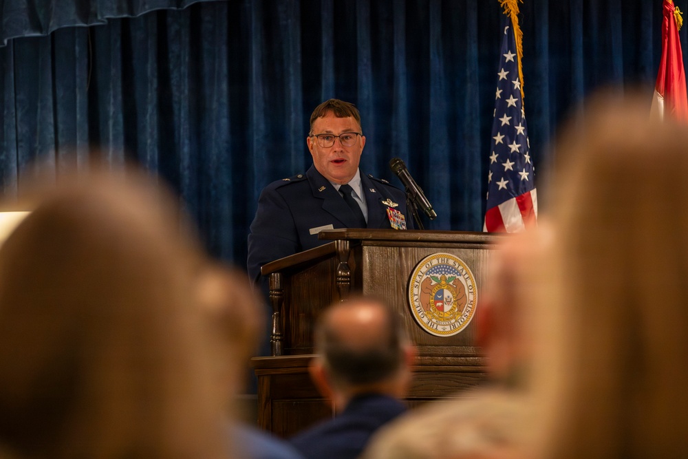 Col. Jared Kennish is promoted to brigadier general and assume command of the Missouri Air National Guard