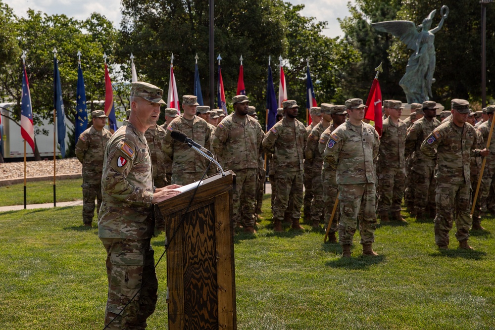 1st Brigade Engineer Battalion Reflagging Ceremony