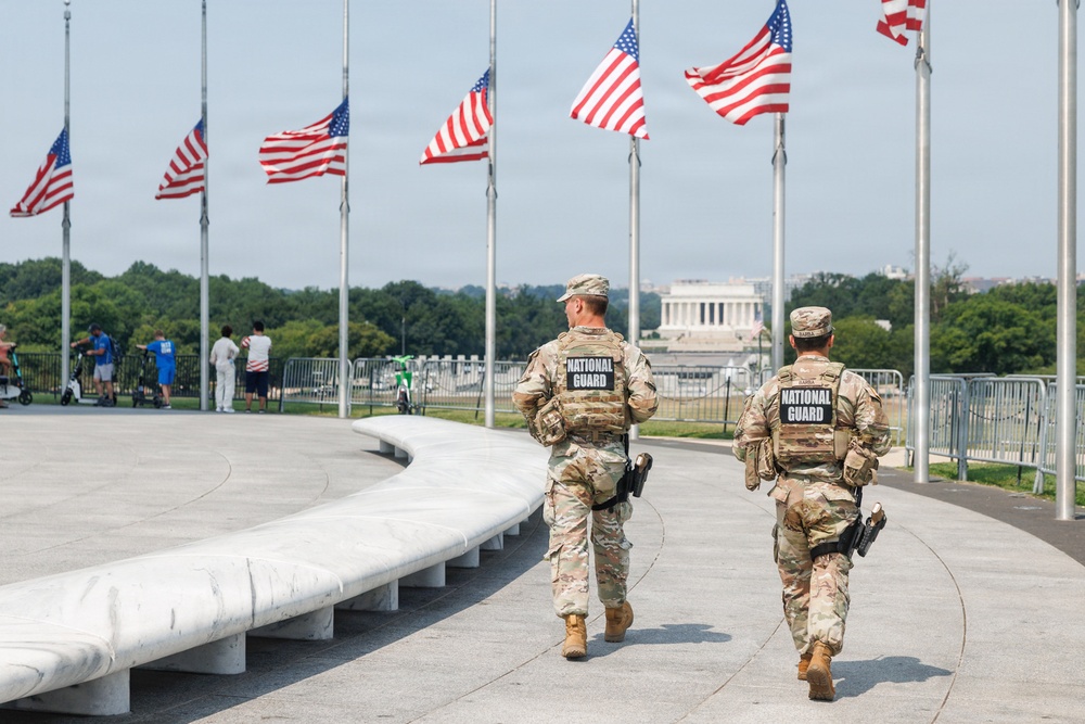 MING Guardsmen Patrol National Mall