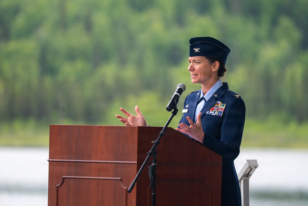 611th Air Operations Center Change of Command