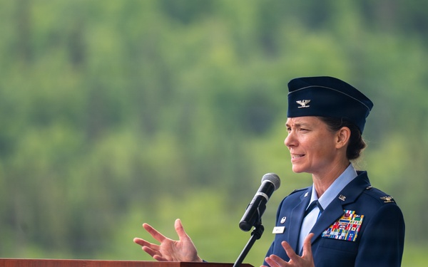611th Air Operations Center Change of Command
