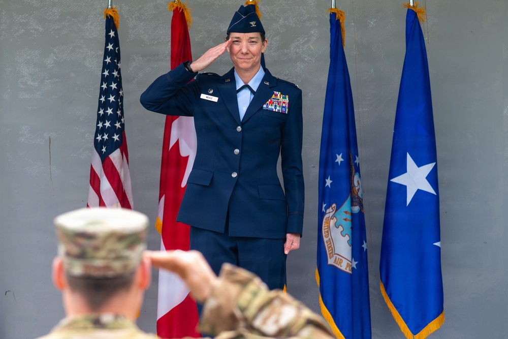 611th Air Operations Center Change of Command