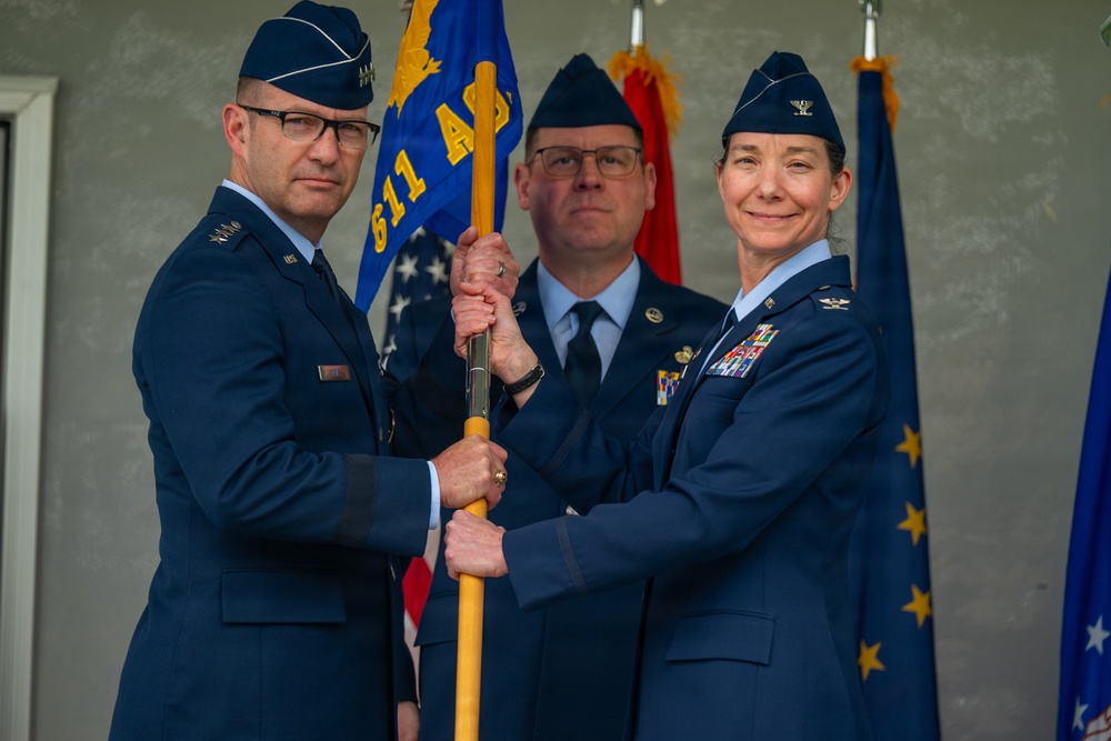 611th Air Operations Center Change of Command