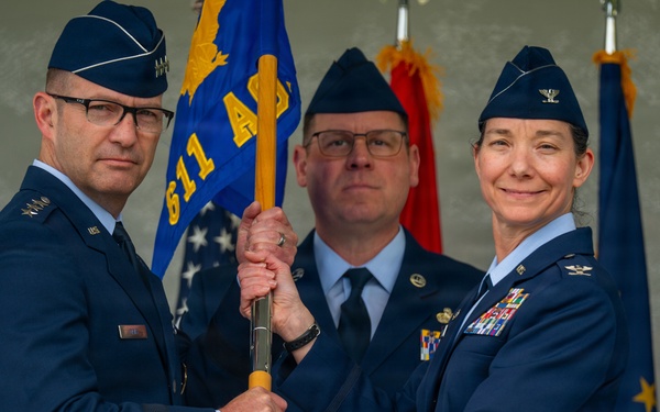 611th Air Operations Center Change of Command