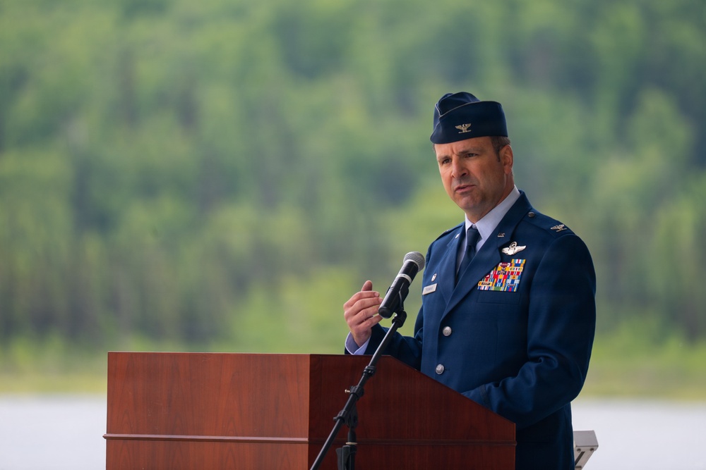 611th Air Operations Center Change of Command