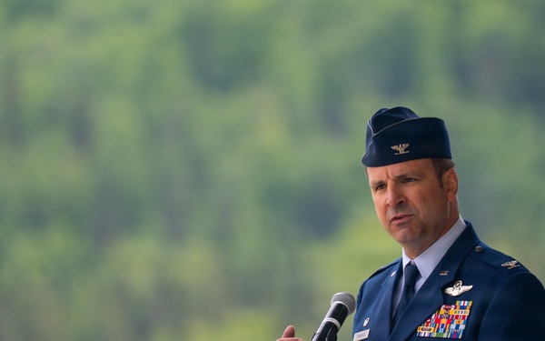 611th Air Operations Center Change of Command