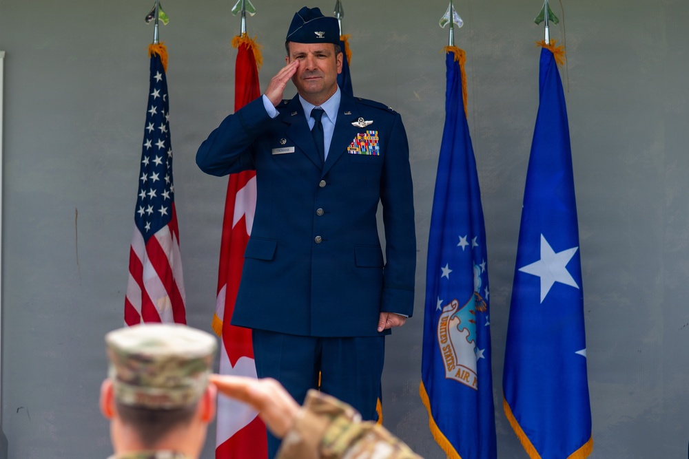611th Air Operations Center Change of Command