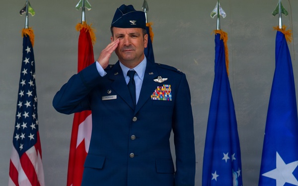 611th Air Operations Center Change of Command