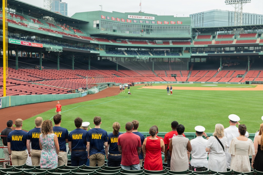 Oath of Enlistment &amp;amp; Re-Enlistment Ceremony at Fenway Park