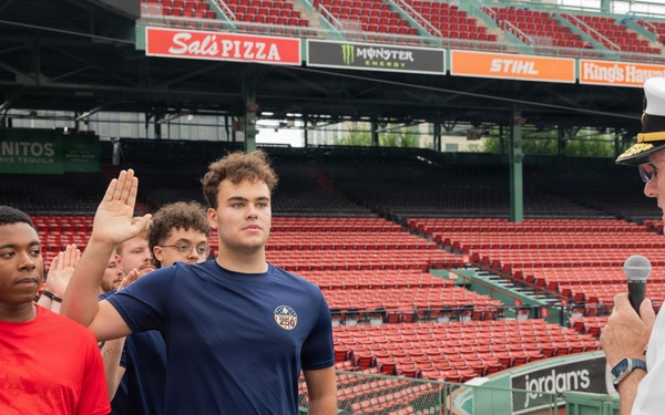 Oath of Enlistment &amp;amp; Re-Enlistment Ceremony at Fenway Park