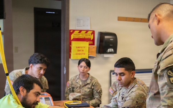 AZNG 448th Engineers Upgrade Camp Navajo Fiberoptic System