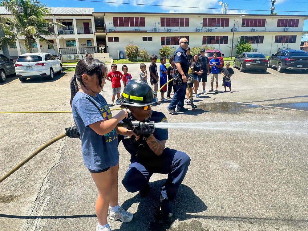 NBG Firefighters Interact with Youth from Sister Village