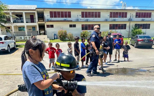 NBG Firefighters Interact with Youth from Sister Village