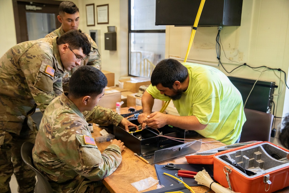 AZNG 448th Engineers Upgrade Camp Navajo Fiberoptic System