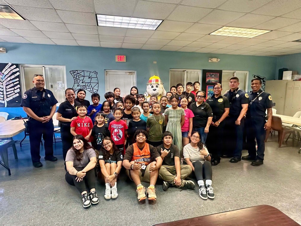 NBG Firefighters Interact with Youth from Sister Village