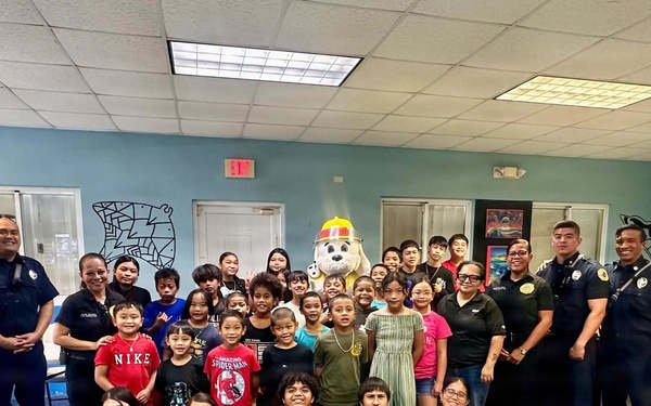 NBG Firefighters Interact with Youth from Sister Village
