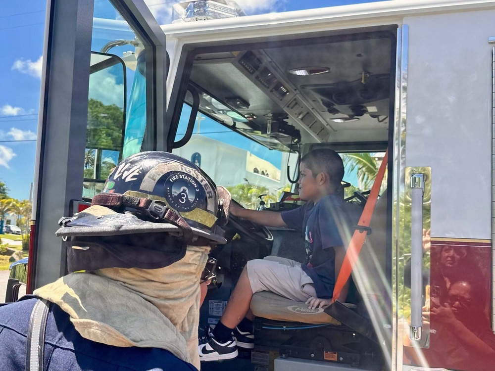NBG Firefighters Interact with Youth from Sister Village