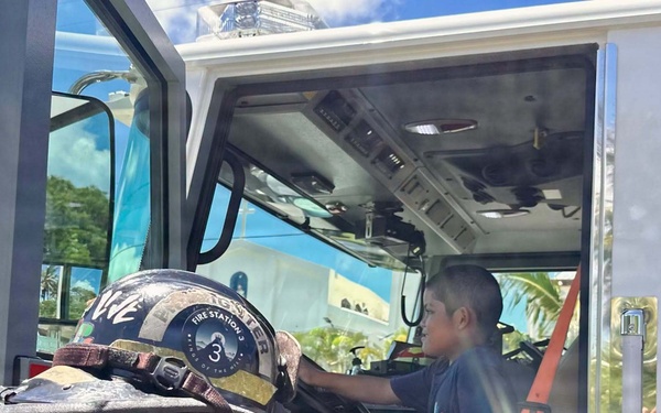 NBG Firefighters Interact with Youth from Sister Village