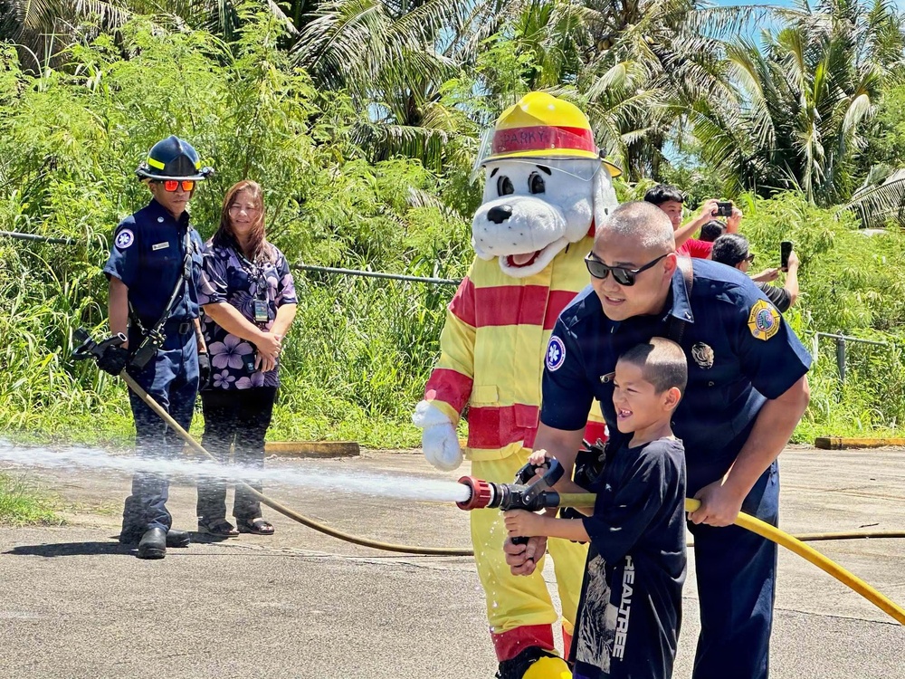 NBG Firefighters Interact with Youth from Sister Village