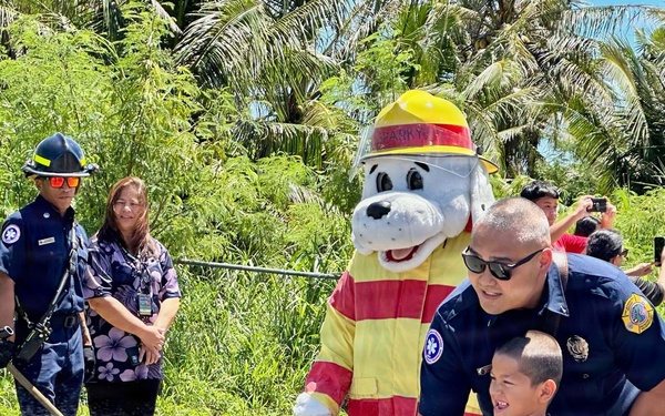 NBG Firefighters Interact with Youth from Sister Village