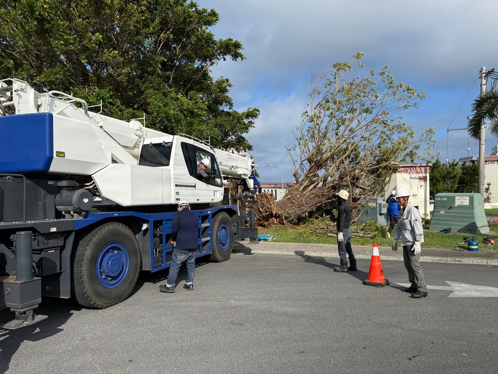 USAG Okinawa DPW clears Typhoon Bavi debris
