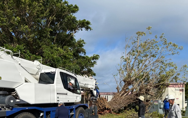 USAG Okinawa DPW clears Typhoon Bavi debris
