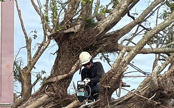 USAG Okinawa DPW clears Typhoon Bavi debris