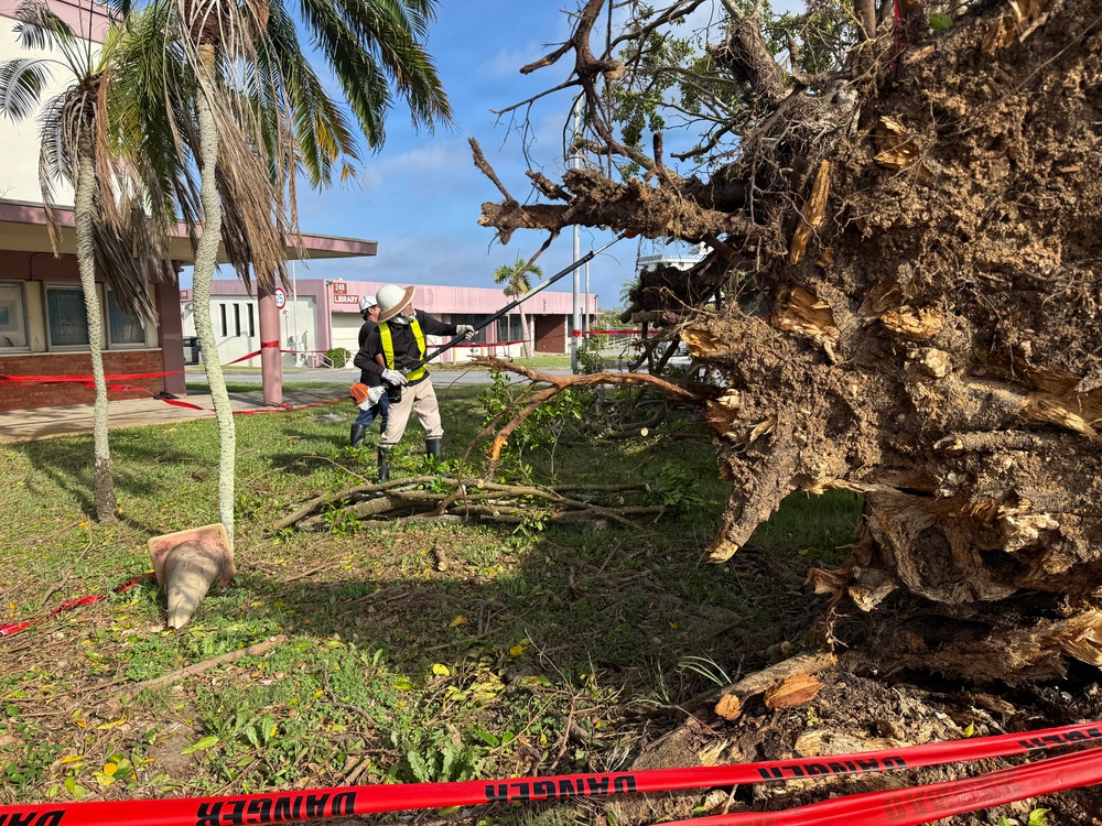 USAG Okinawa DPW clears Typhoon Bavi debris