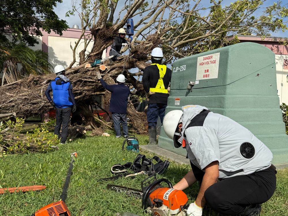 USAG Okinawa DPW clears Typhoon Bavi debris