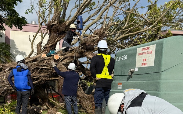 USAG Okinawa DPW clears Typhoon Bavi debris