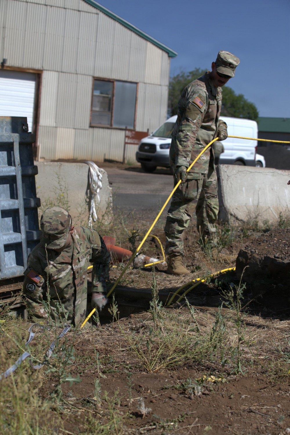 AZNG 448th Engineers Upgrade Camp Navajo Fiberoptic System