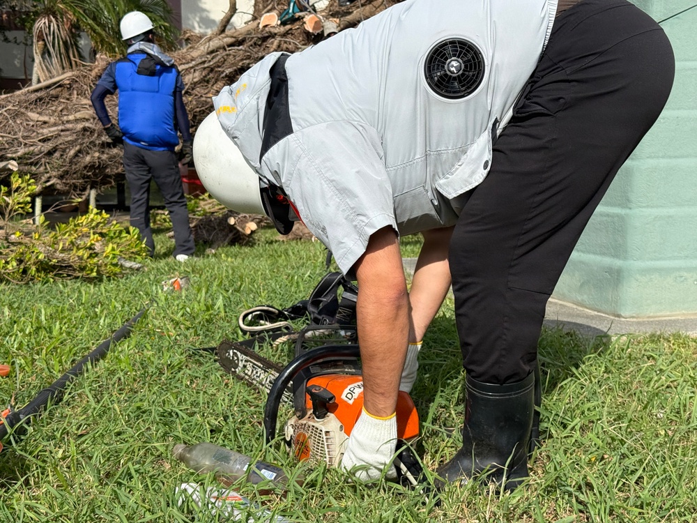USAG Okinawa DPW clears Typhoon Bavi debris