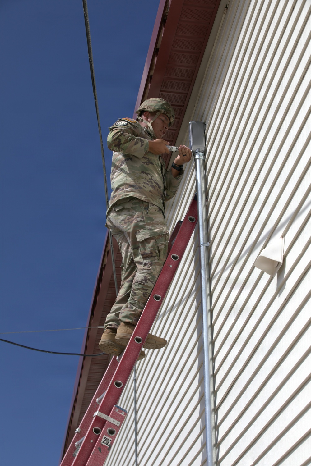 AZNG 448th Engineers Upgrade Camp Navajo Fiberoptic System