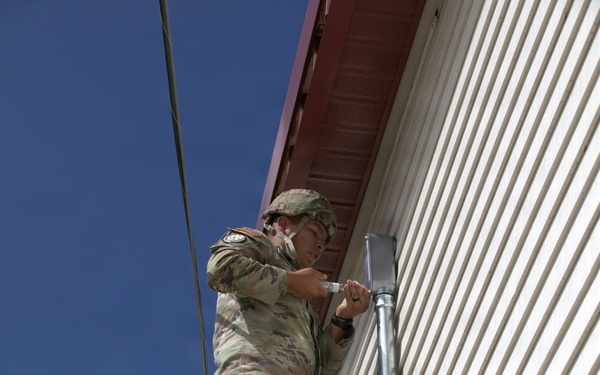 AZNG 448th Engineers Upgrade Camp Navajo Fiberoptic System